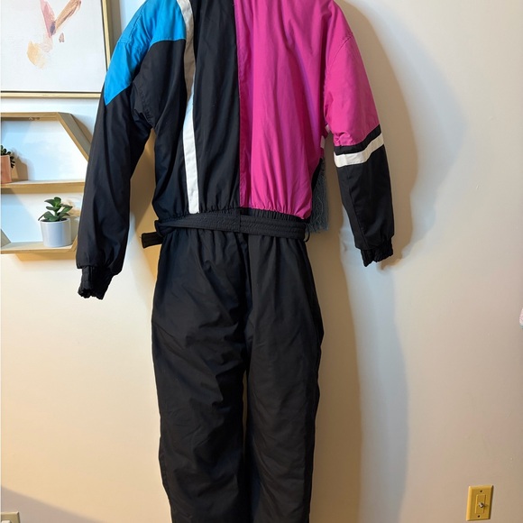 Ski Lion Vintage 1989 Colorblock Snowsuit Jumpsuit Women’s Large - Picture 2 of 14